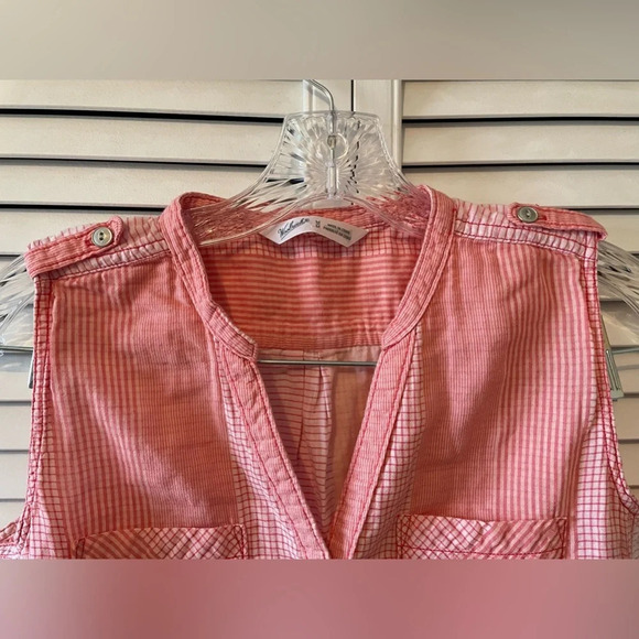 Woolrich Women's Conundrum Eco Rich Sleeveless Shirt Teaberry Size Medium Pink - Picture 9 of 16